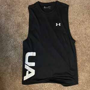 Under Armour Black Athletic Tank with White Accents